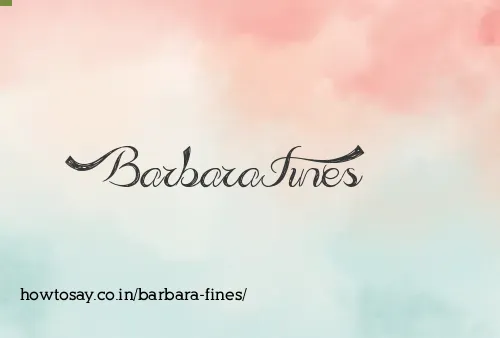 Barbara Fines