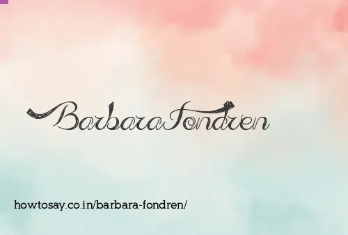 Barbara Fondren