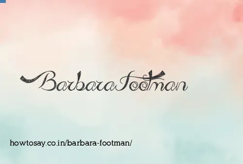 Barbara Footman