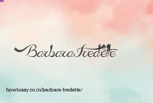 Barbara Fredette