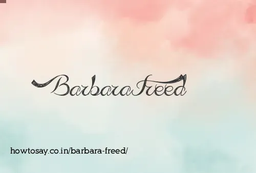 Barbara Freed