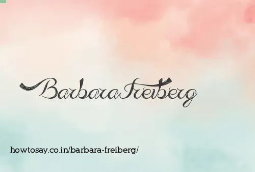 Barbara Freiberg