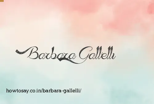 Barbara Gallelli