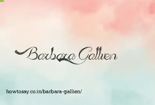Barbara Gallien