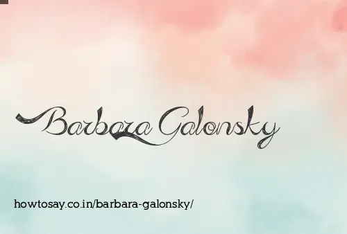 Barbara Galonsky