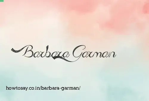 Barbara Garman