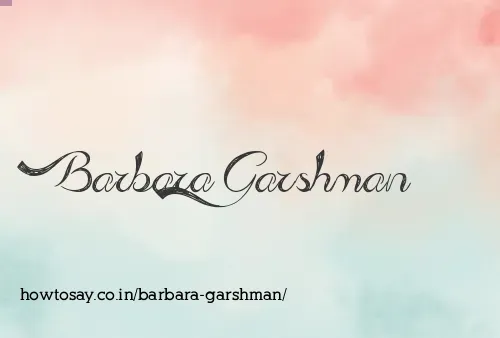 Barbara Garshman
