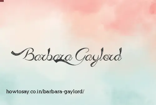 Barbara Gaylord