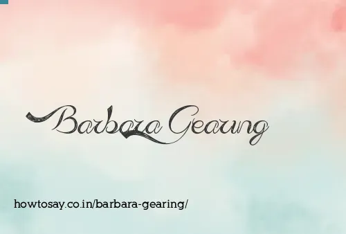 Barbara Gearing