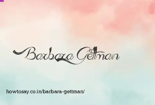 Barbara Gettman