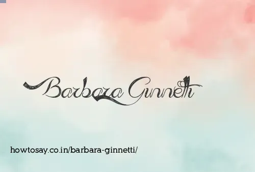 Barbara Ginnetti
