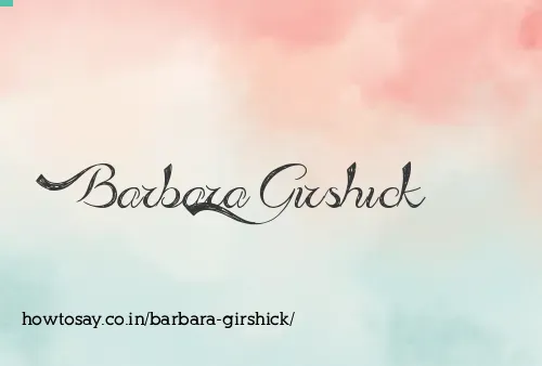 Barbara Girshick