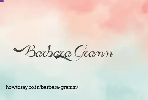 Barbara Gramm