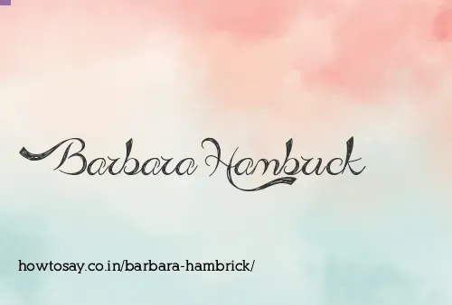 Barbara Hambrick