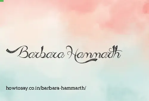 Barbara Hammarth