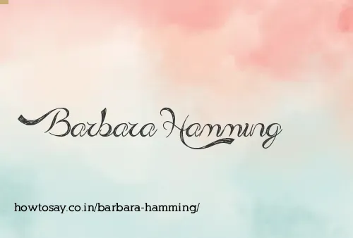 Barbara Hamming