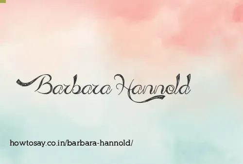 Barbara Hannold