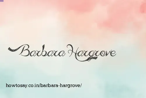 Barbara Hargrove