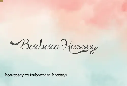 Barbara Hassey