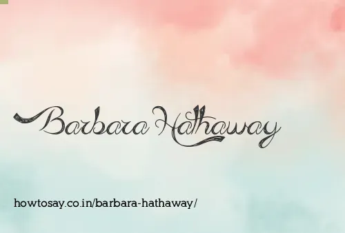 Barbara Hathaway