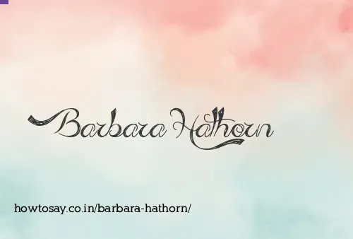 Barbara Hathorn