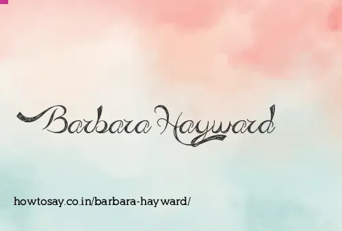 Barbara Hayward
