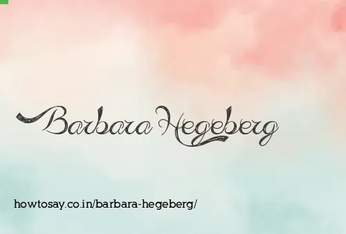 Barbara Hegeberg