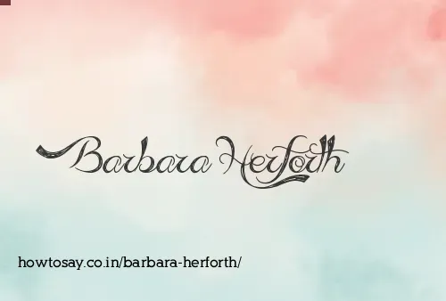 Barbara Herforth