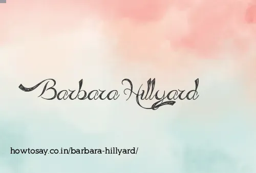 Barbara Hillyard