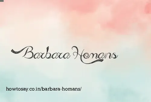 Barbara Homans
