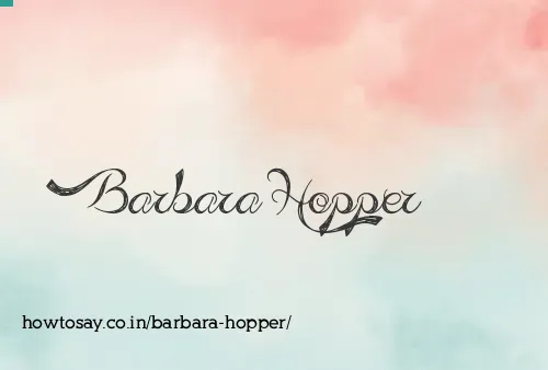 Barbara Hopper
