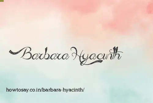 Barbara Hyacinth
