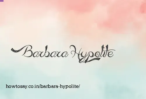 Barbara Hypolite