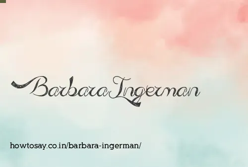 Barbara Ingerman