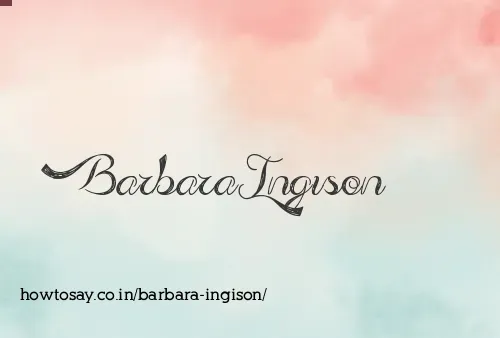 Barbara Ingison