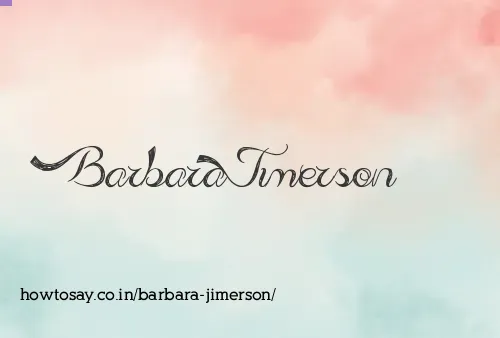 Barbara Jimerson
