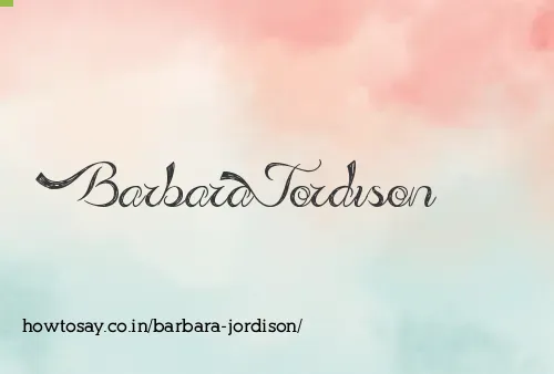 Barbara Jordison