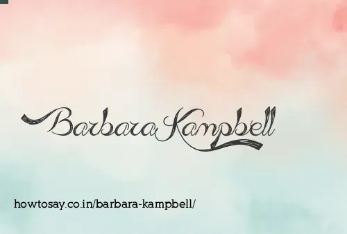 Barbara Kampbell