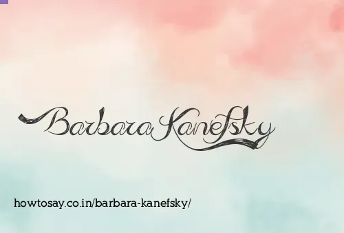 Barbara Kanefsky