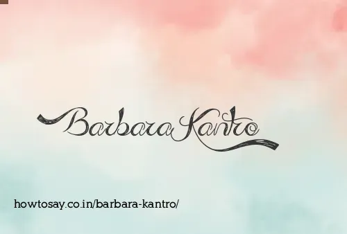 Barbara Kantro