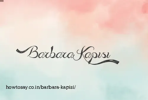 Barbara Kapisi