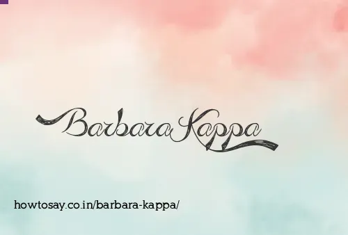 Barbara Kappa