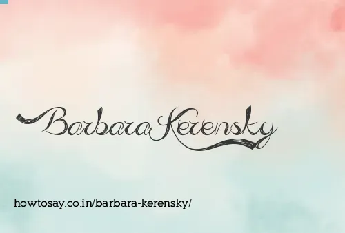 Barbara Kerensky