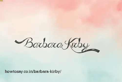Barbara Kirby