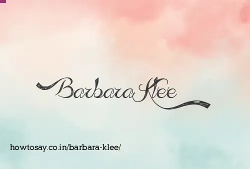 Barbara Klee