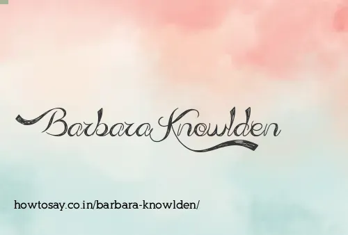 Barbara Knowlden