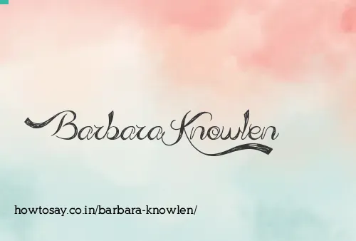 Barbara Knowlen
