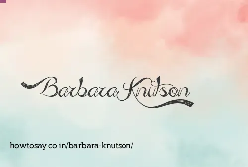 Barbara Knutson