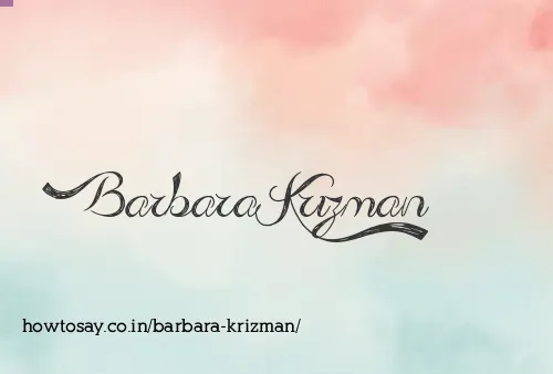 Barbara Krizman