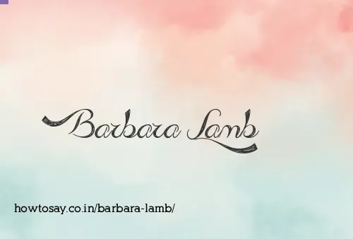 Barbara Lamb